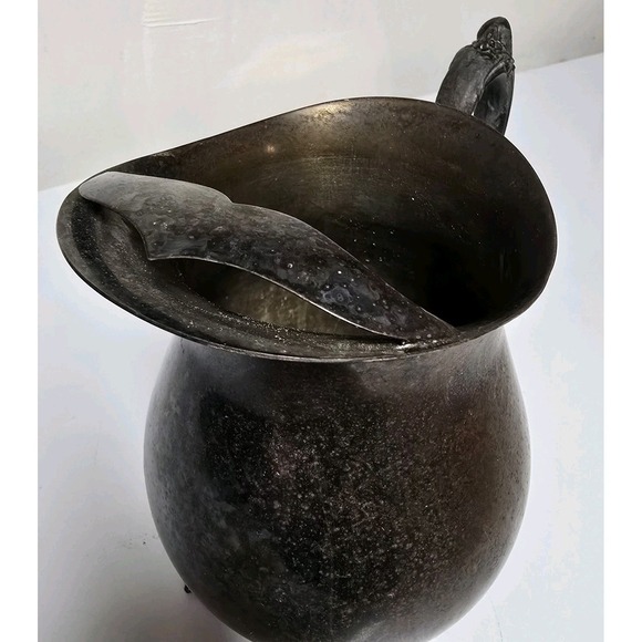 Vintage Leonard Silverplate Footed Water Pitcher With Ice Lip American Victorian - Picture 7 of 11
